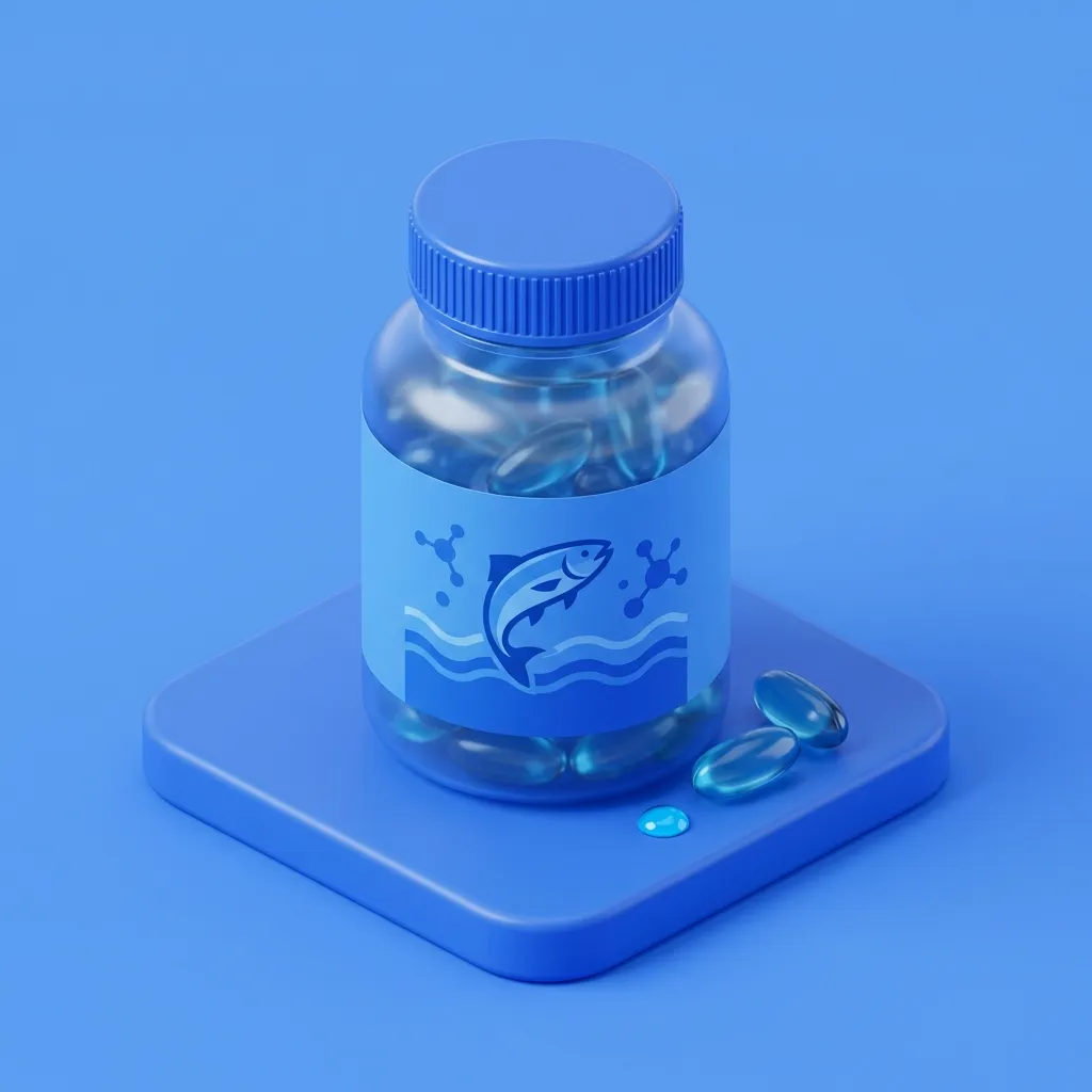 Illustration of Omega-3 supplement at Menscape men's clinic Bangkok