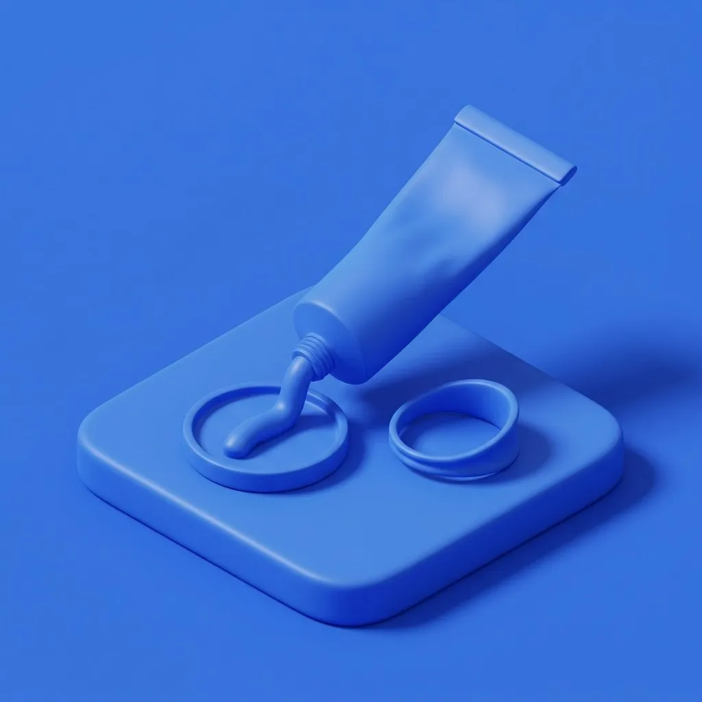 Tube of steroid cream with ointment on an applicator dish