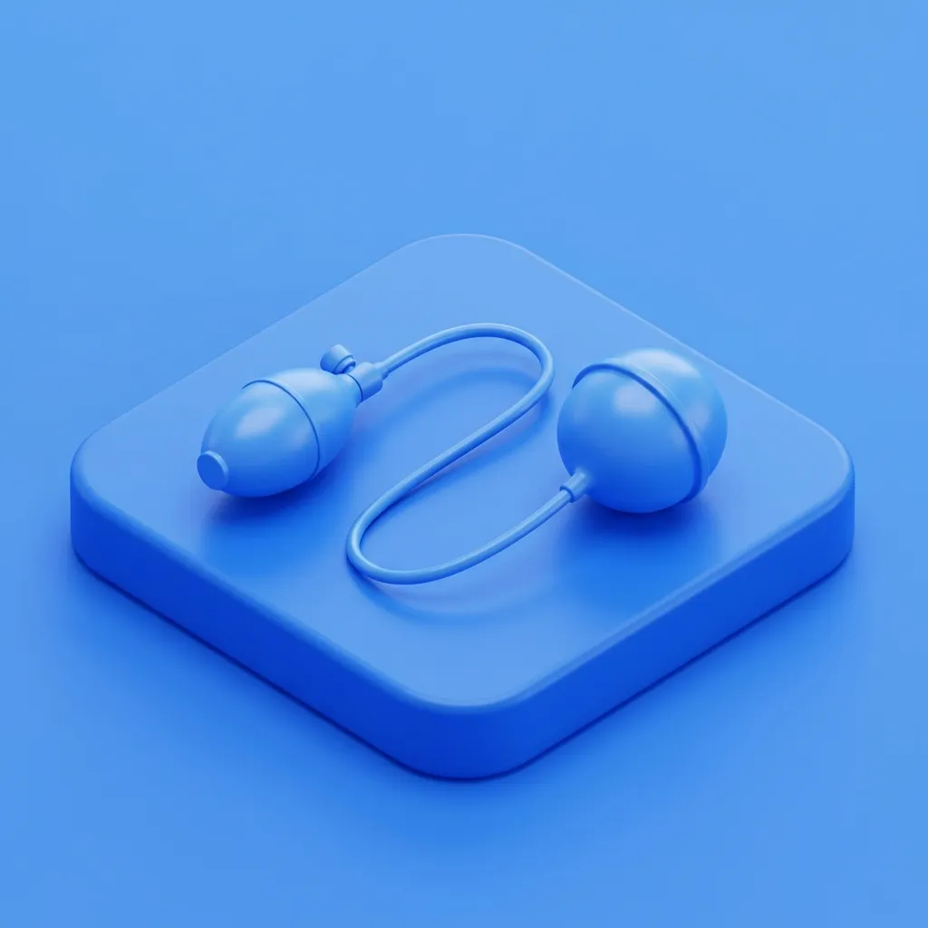 Illustration of patient-controlled artificial urinary sphincter pump at Menscape men's clinic Bangkok