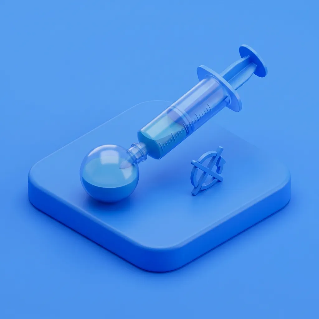 Illustration of hydrocele aspiration at Menscape men's clinic Bangkok