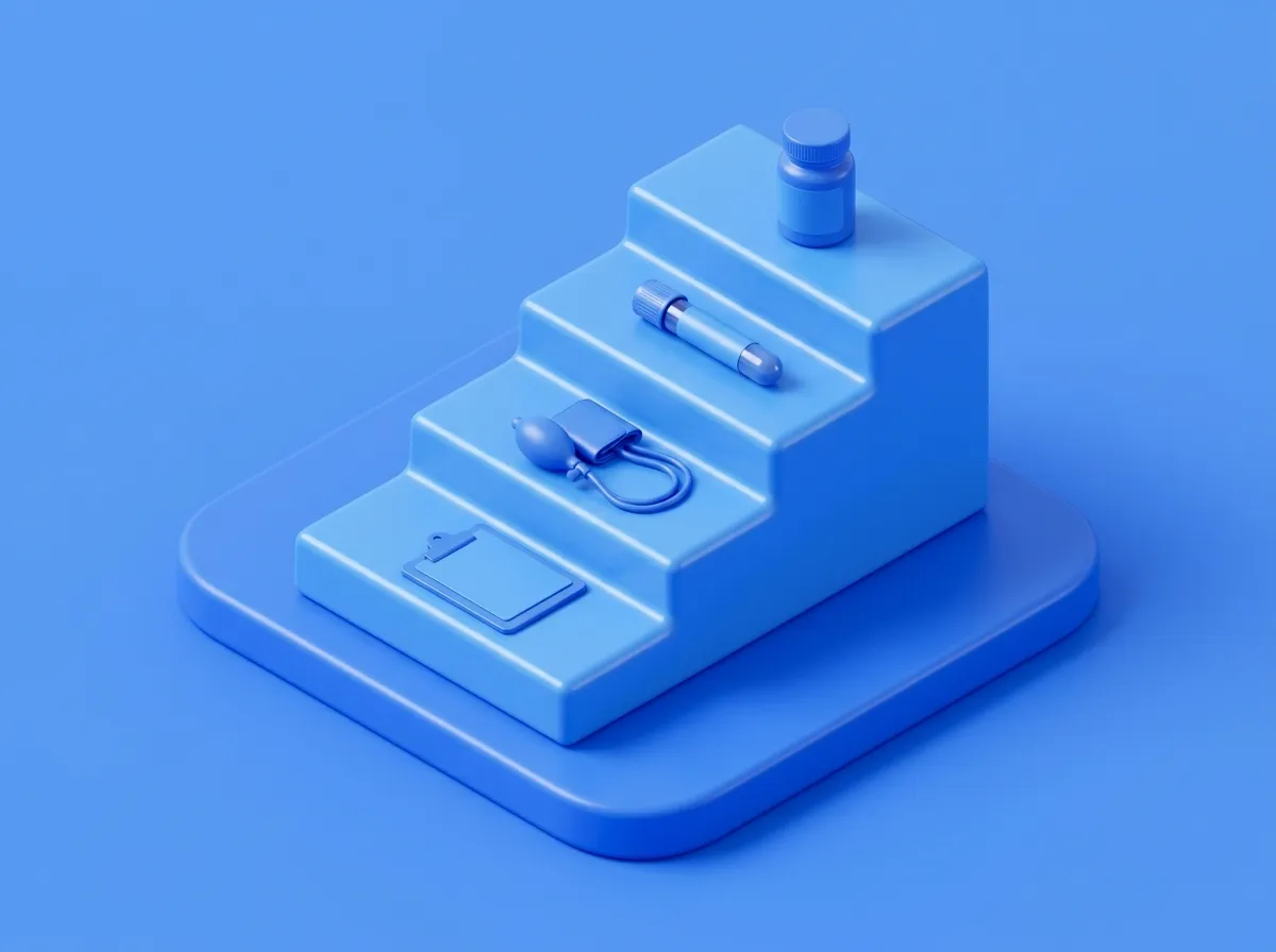 Four consultation steps leading to an ED prescription