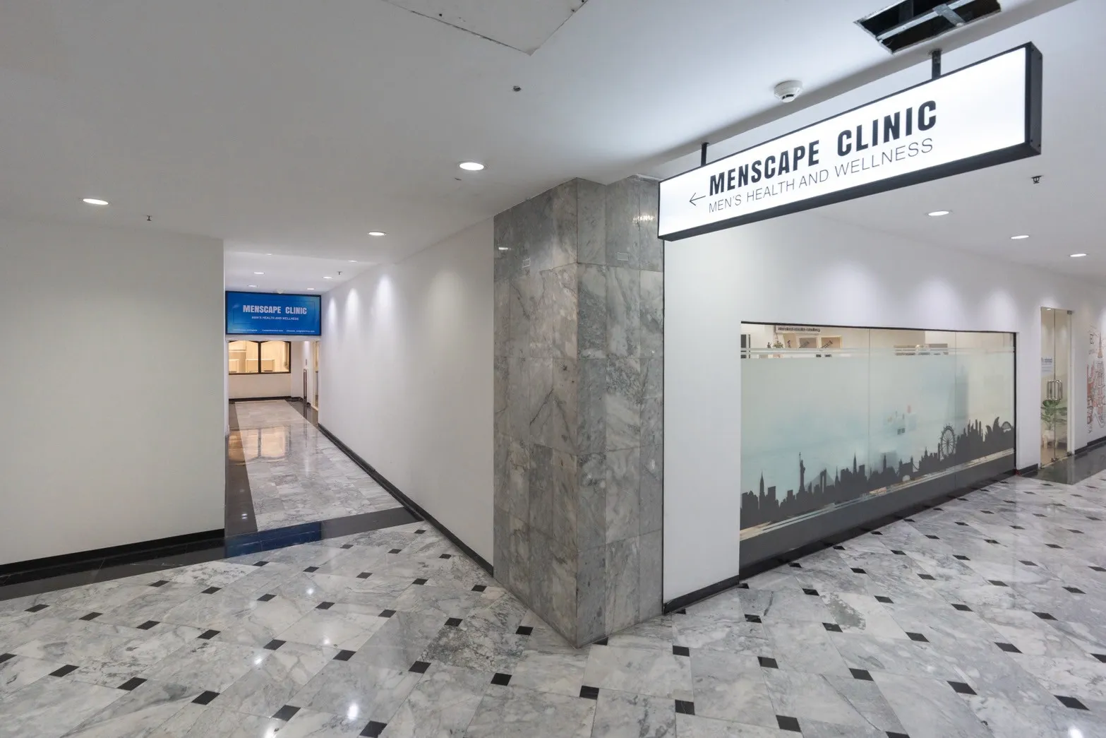 Menscape Clinic Hallway
