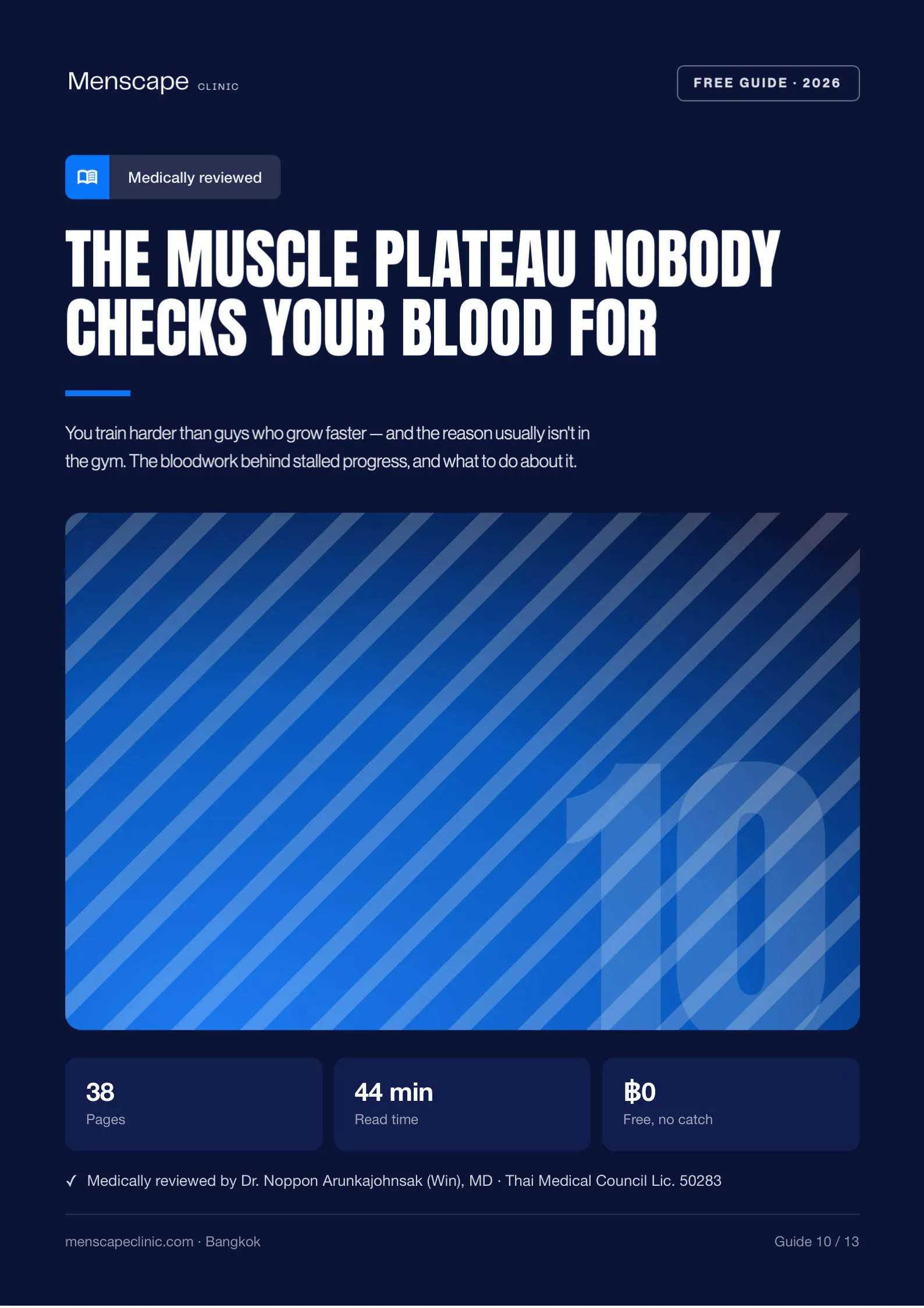 The Muscle Plateau Nobody Checks Your Blood For