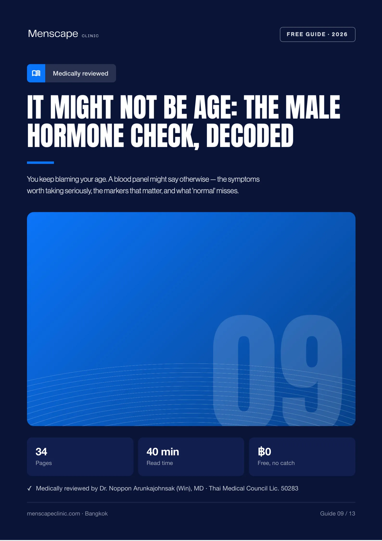 It Might Not Be Age: The Male Hormone Check, Decoded