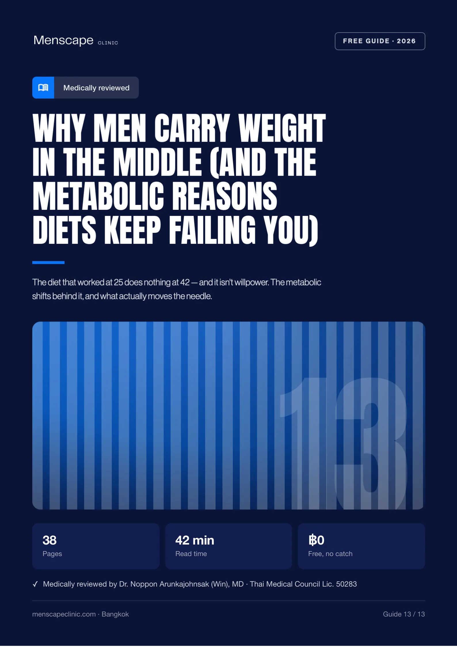 Why Men Carry Weight in the Middle (And the Metabolic Reasons Diets Keep Failing You)