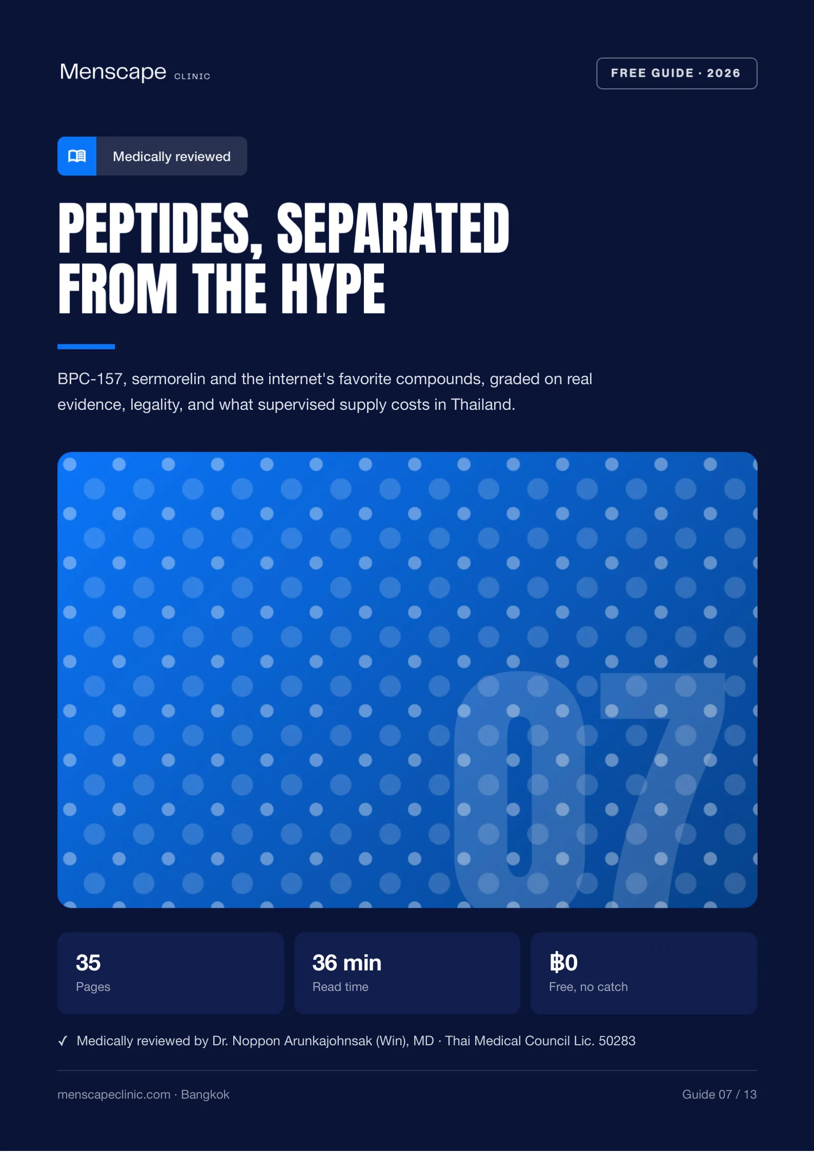 Peptides, separated from the hype