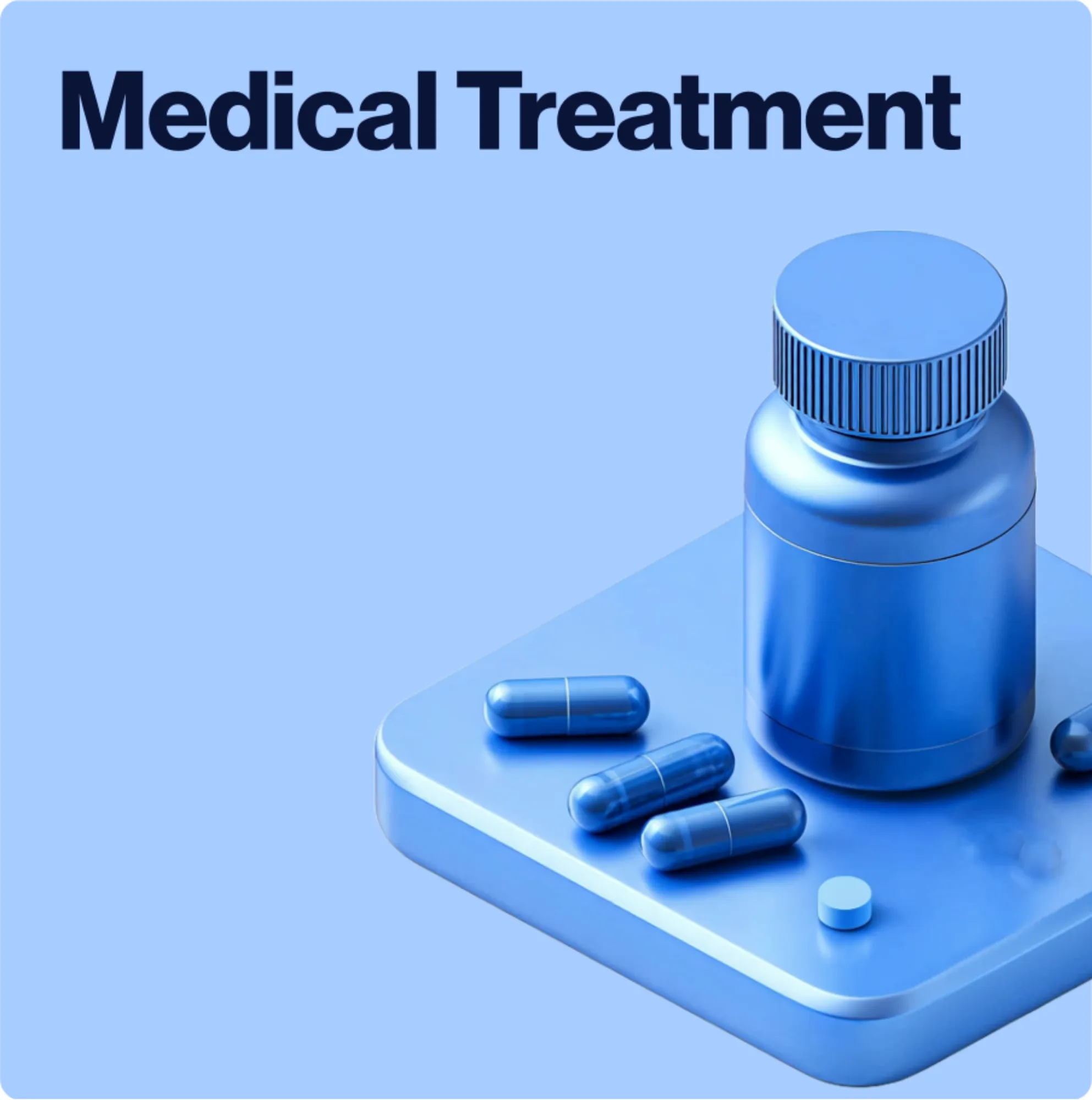Medical treatment for erectile dysfunction · oral medication bottle and capsules