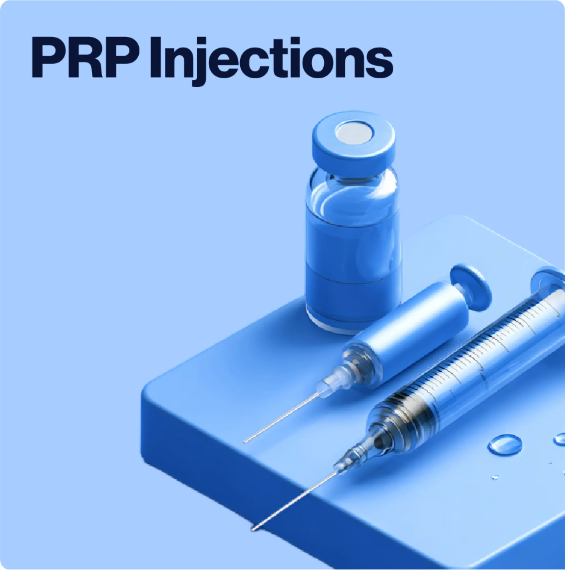 Specialised injection therapy for erectile dysfunction · vial and syringes at Menscape Clinic