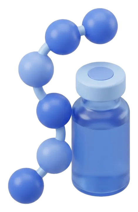 Illustration of peptide therapy at Menscape men's clinic Bangkok