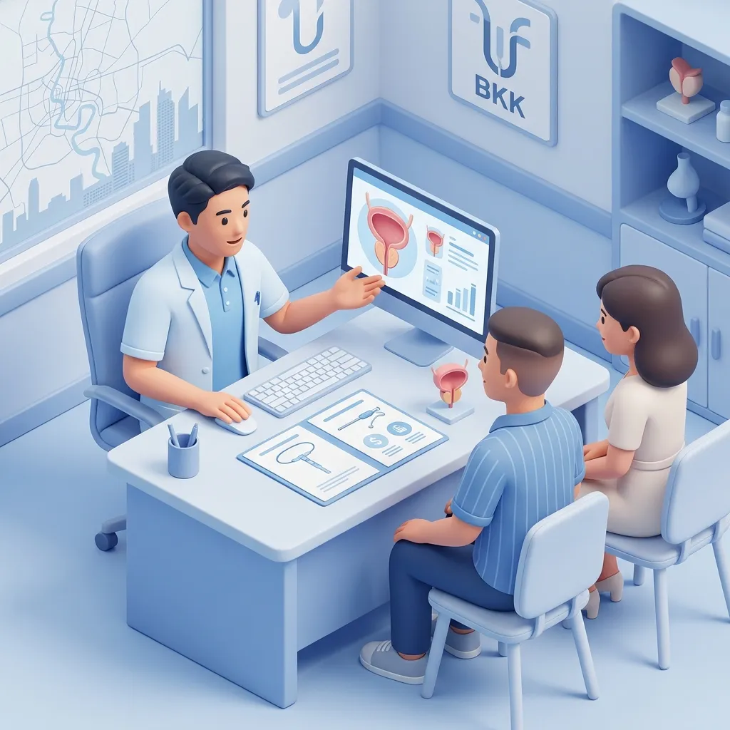 Aquablation surgery setup illustration