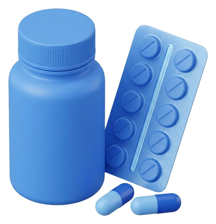 Illustration of medications assessed in an online consultation at Menscape Bangkok