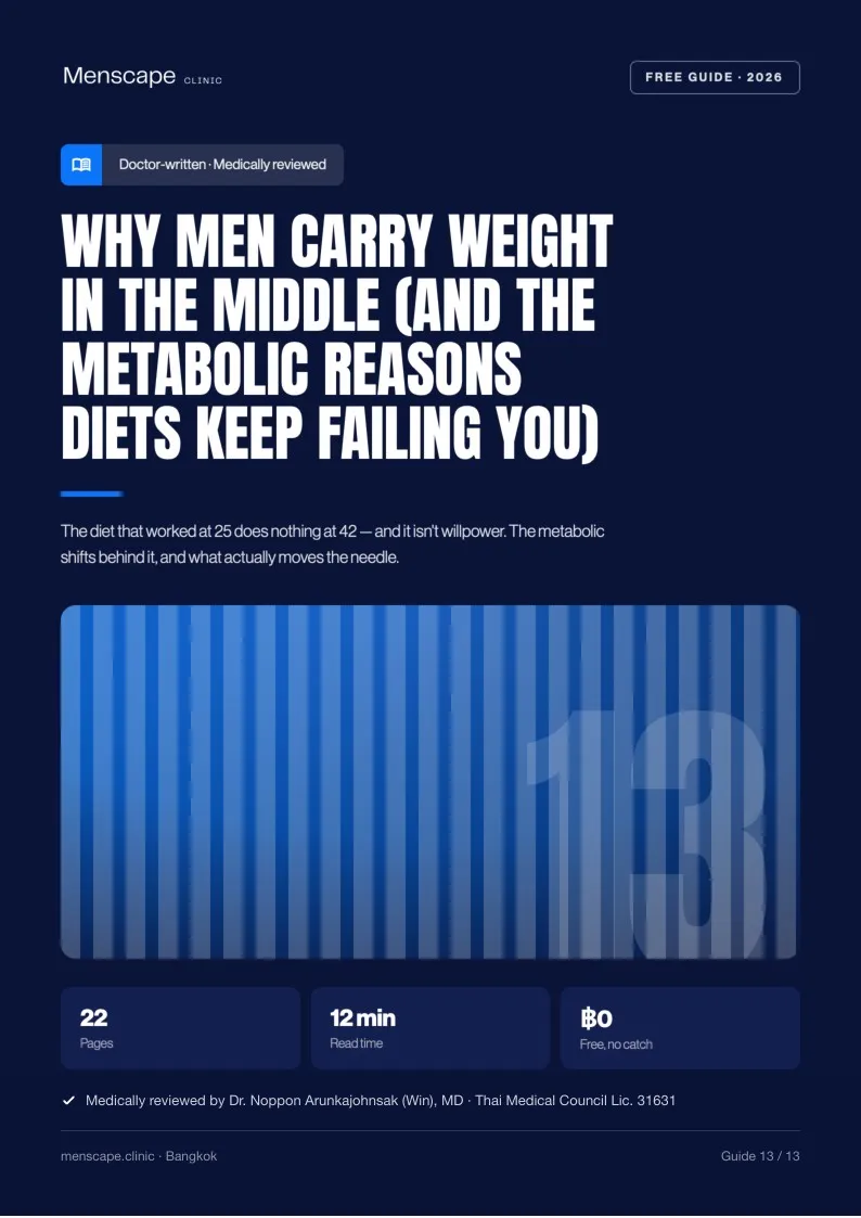 Why Men Carry Weight in the Middle (And the Metabolic Reasons Diets Keep Failing You)