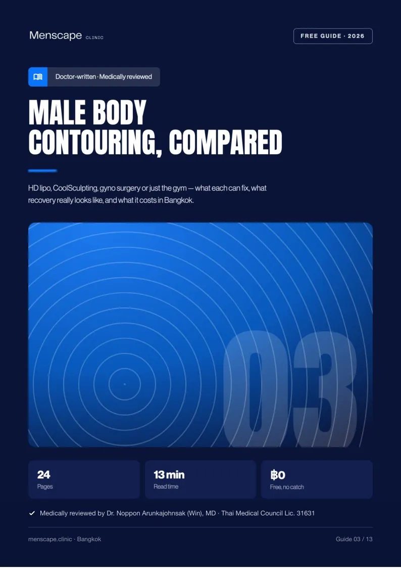 Male body contouring, compared