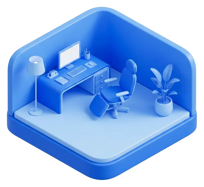 Illustration of an online doctor consultation room at Menscape Clinic Bangkok