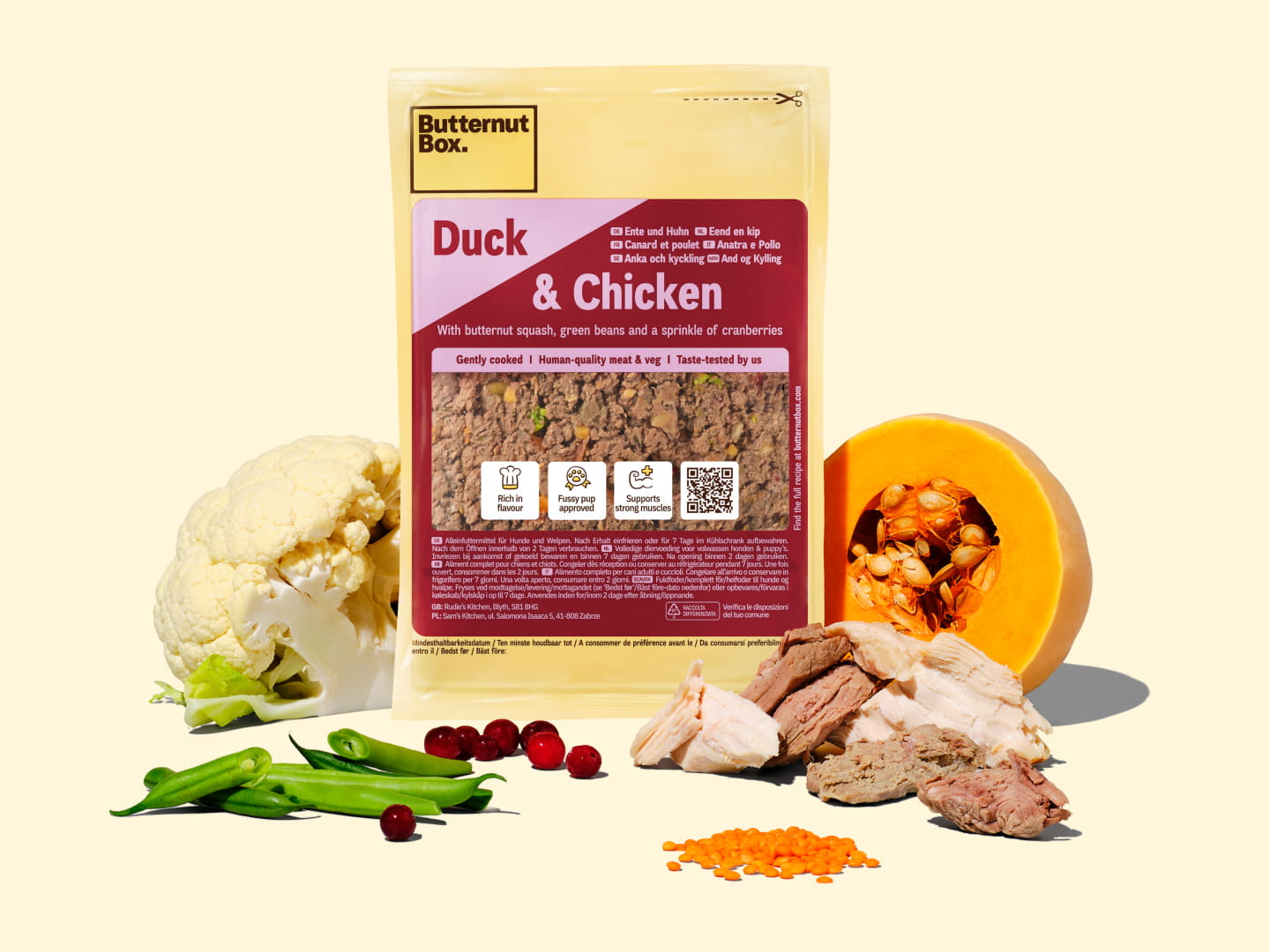 Butternut Box Canard et Poulet : Crocro score pâtée