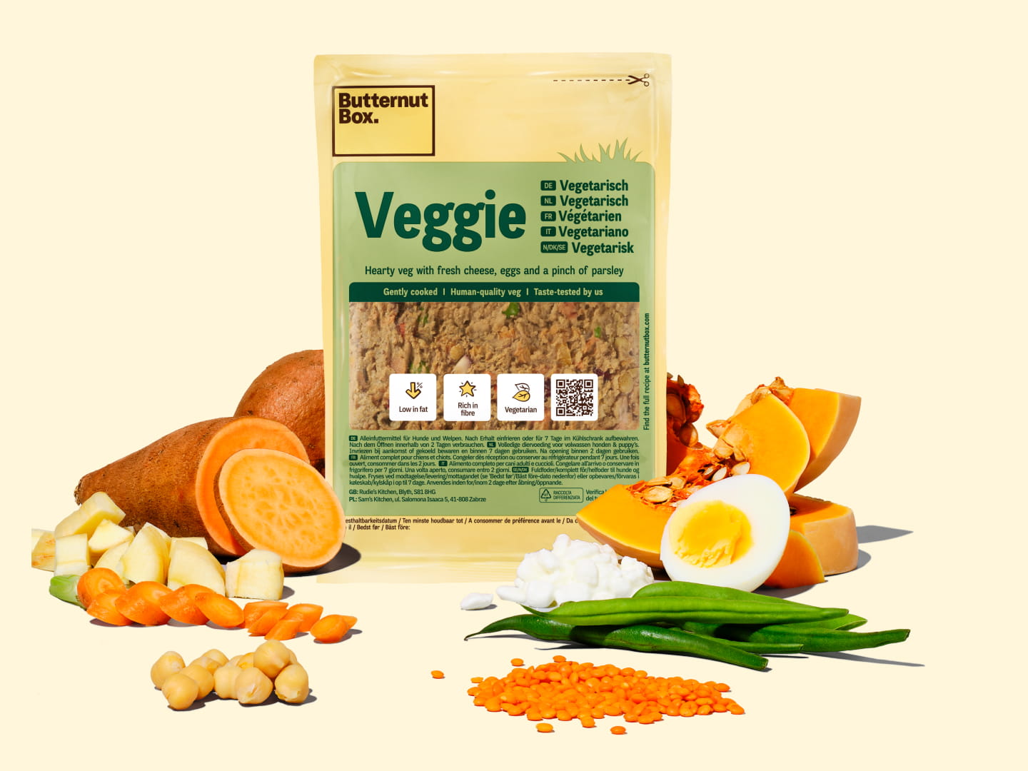 Butternut Box Végétarien : Crocro score pâtée