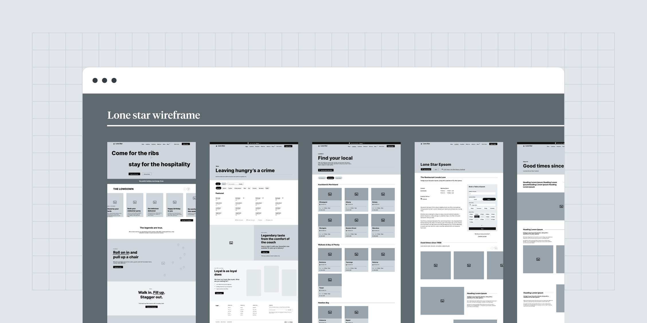 ux web design wireframe