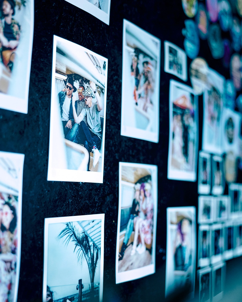 Photos on the wall