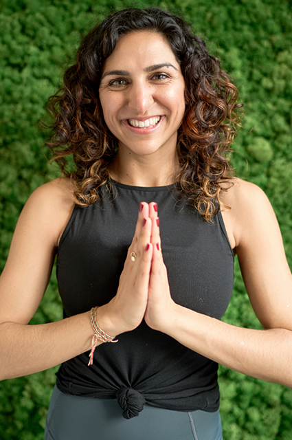 Dr rabia and yoga pose