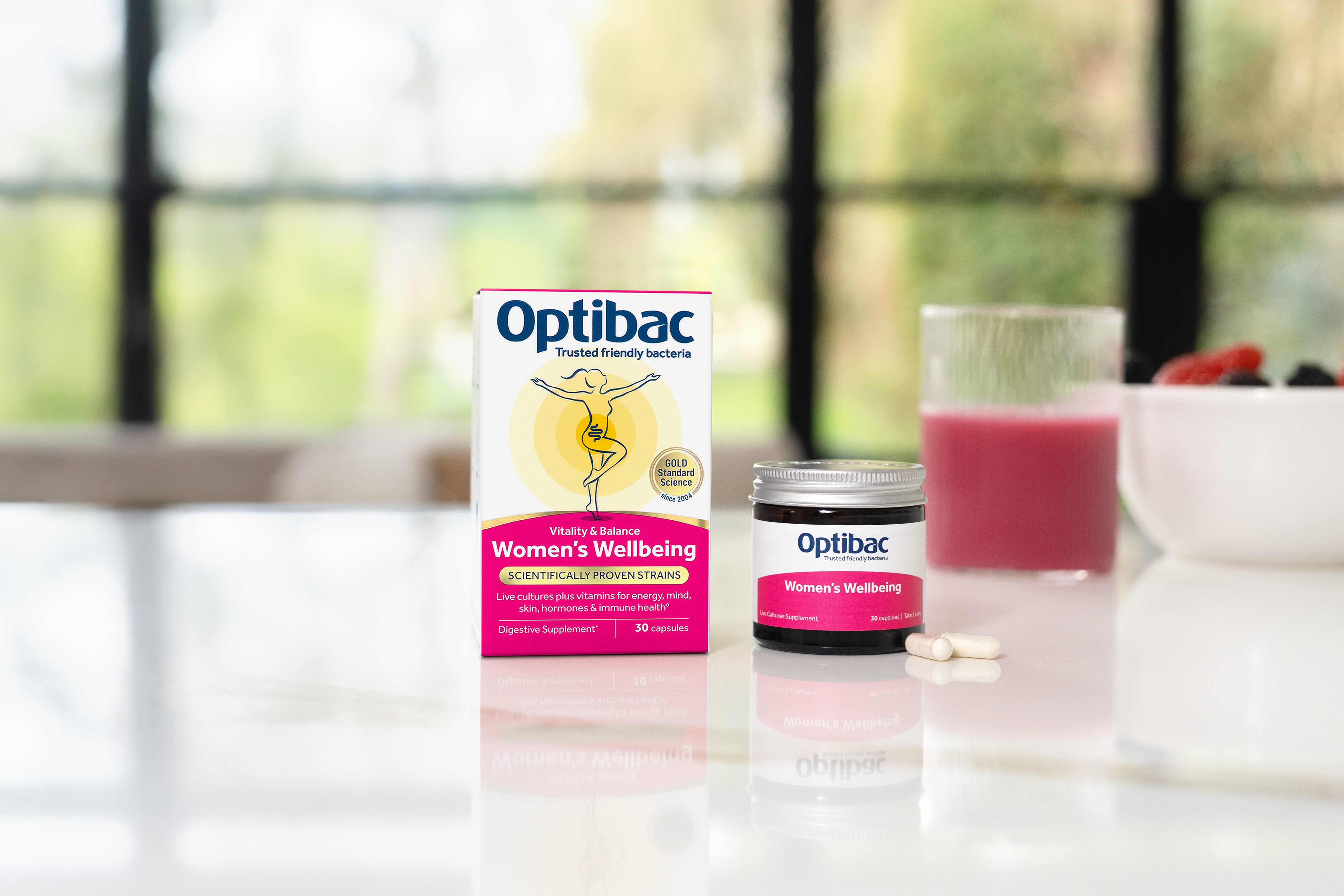 Optibac Women's Wellbeing contains Biotin