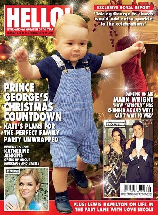 Hello magazine cover page