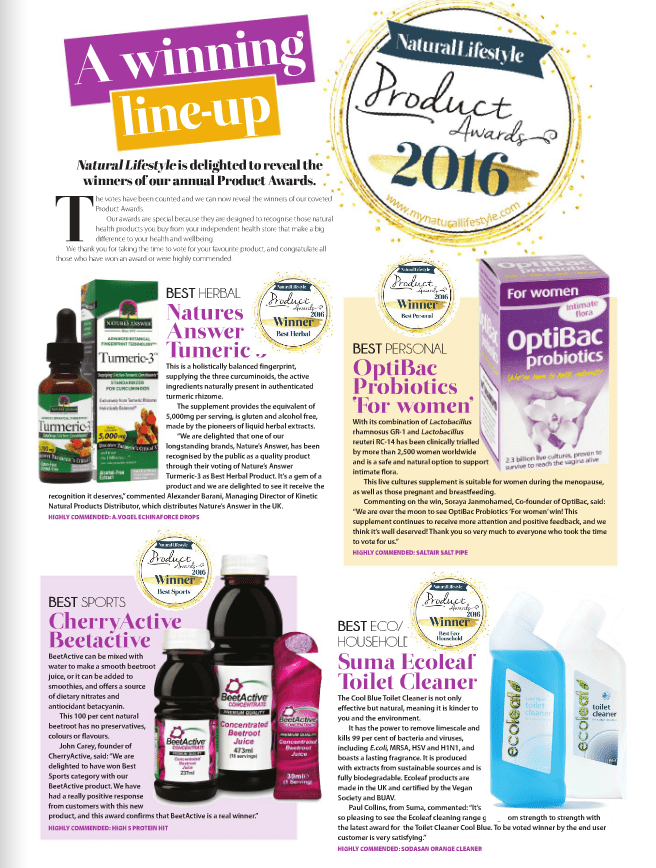 Optibac For women award