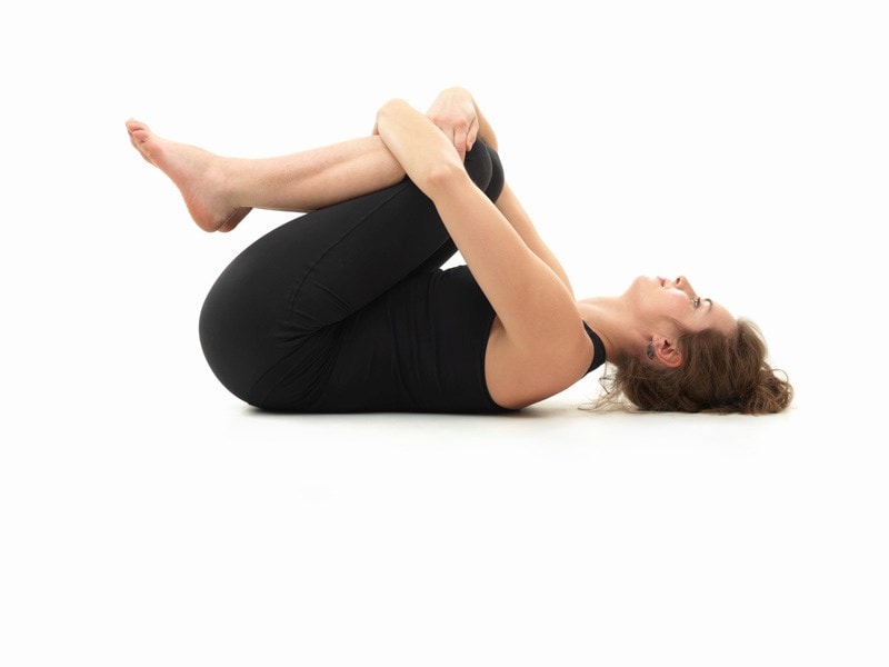 woman doing yoga