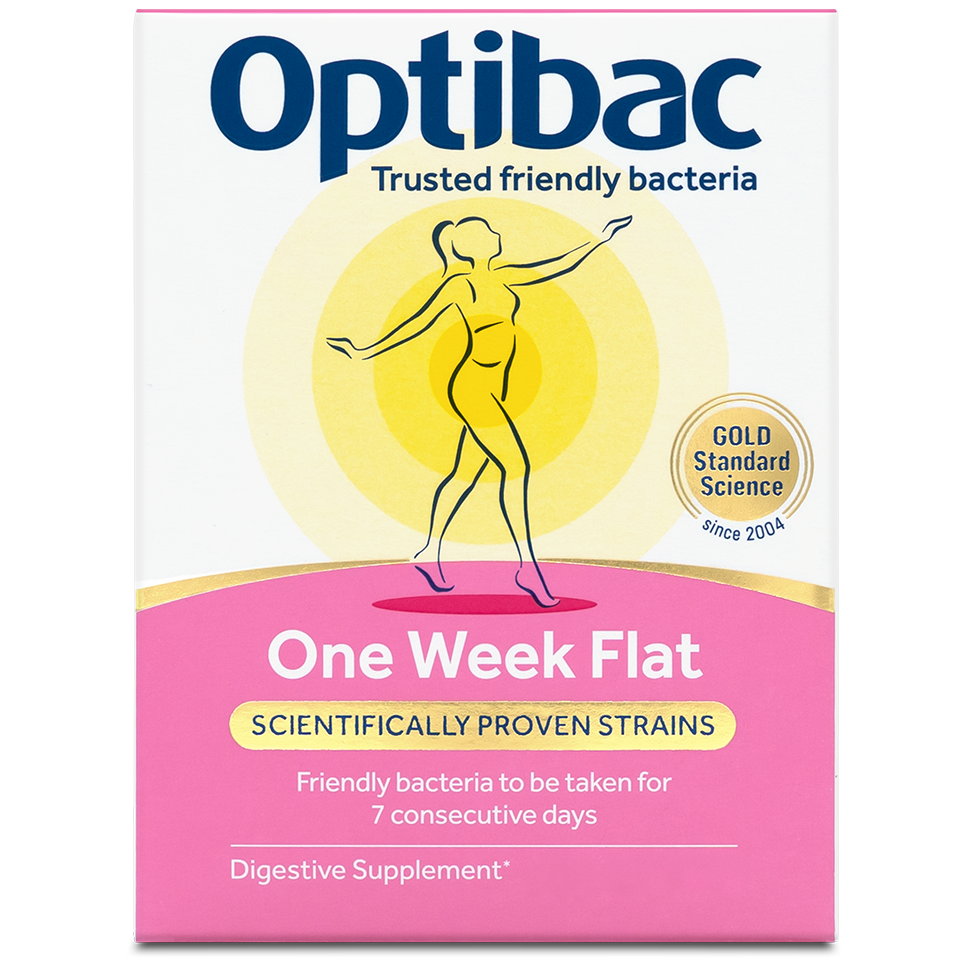 Optibac One Week Flat box with a sachet.