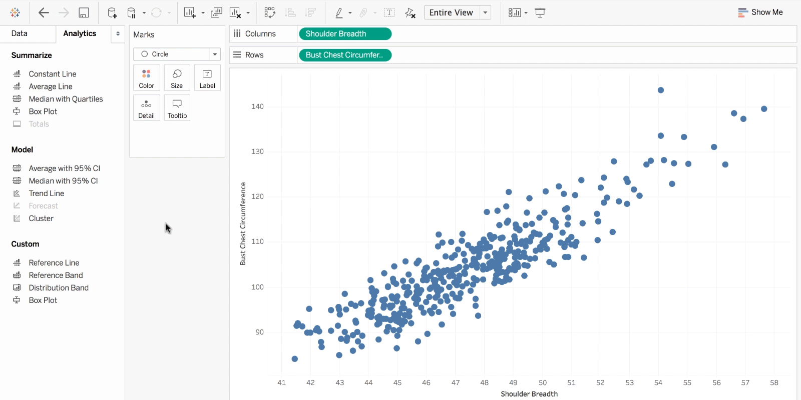 Gif showing someone using a dashboard in Tableau