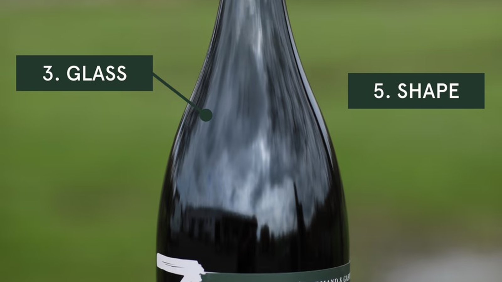 A 3 Fonteinen vintage bottle displayed on a black pedestal in front of a framed Felix De Boeck painting. The label on the bottle features a reproduction of the same artwork behind it.