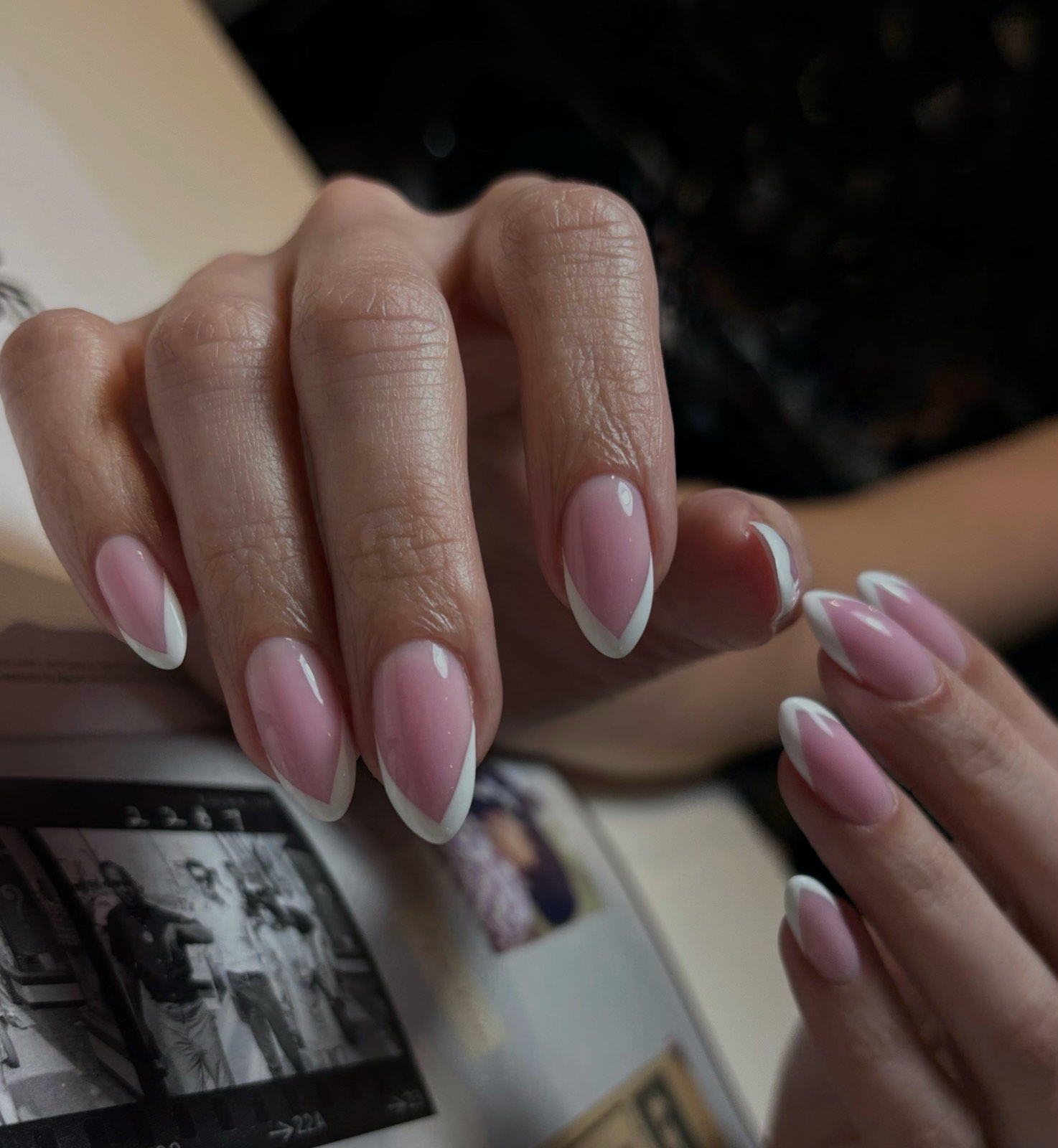 french-dry-gel-manicure-medium-nails