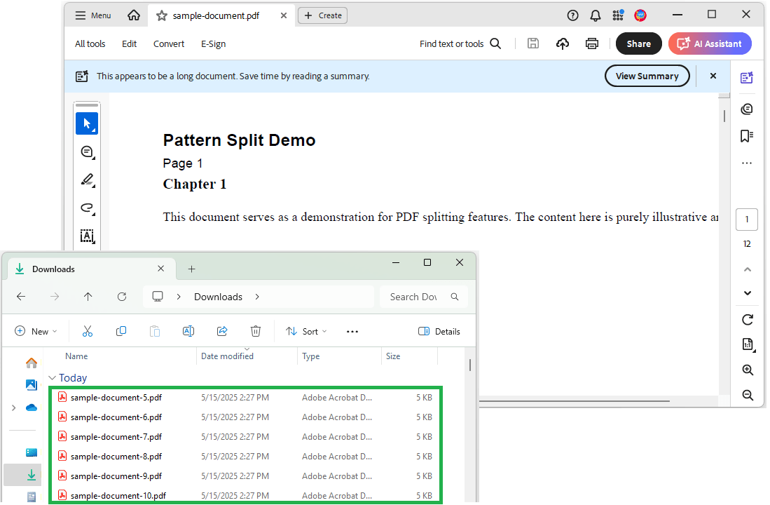 Extract pages as individual files