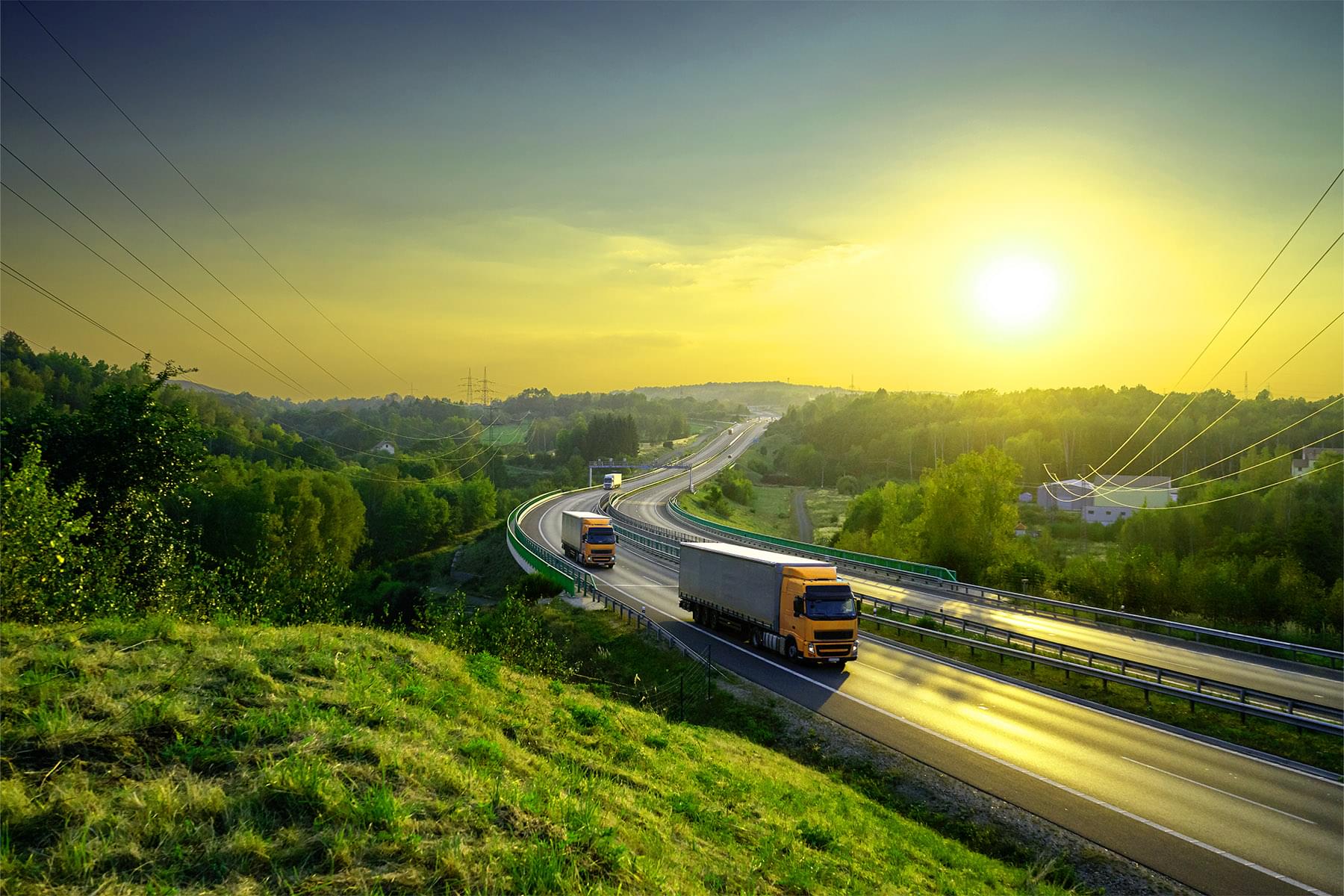 HVO trucks on highway