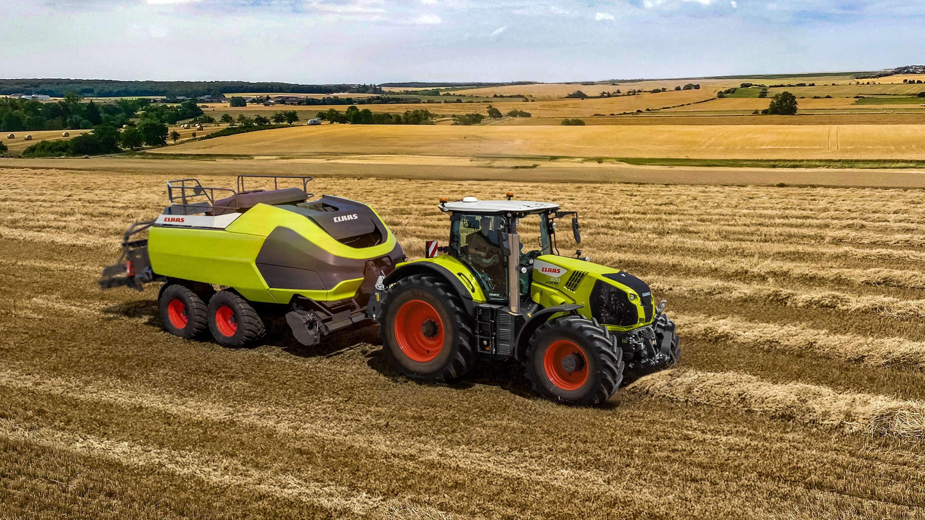 Claas-Presse im Einsatz