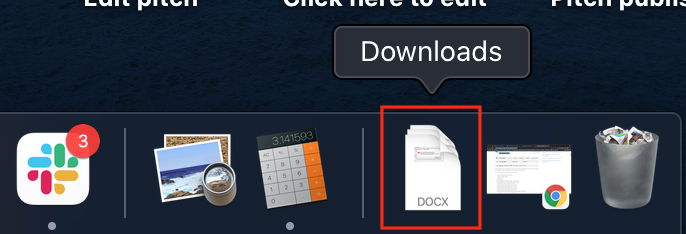 Image: Downloads folder mac