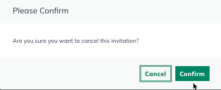 Image: confirm cancel invite