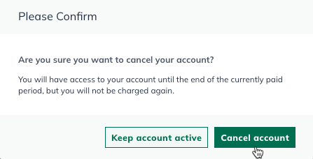 Image: confirm cancel
