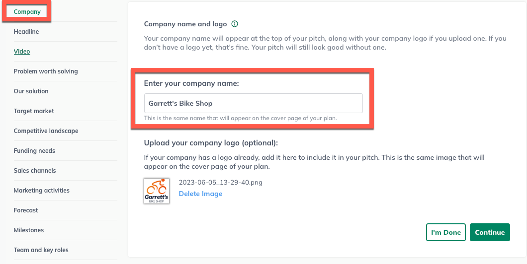 company name garrett's bike shop