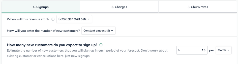 Signups