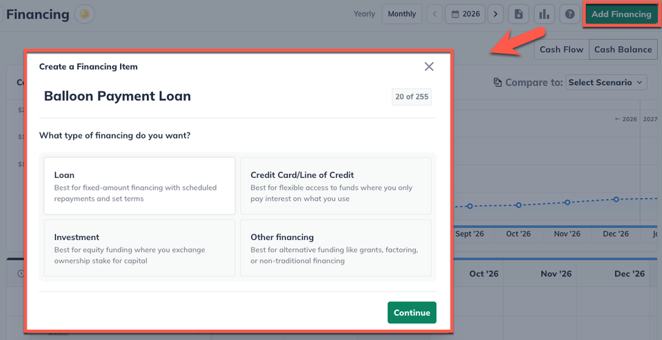 Financing Add Balloon Payment Loan