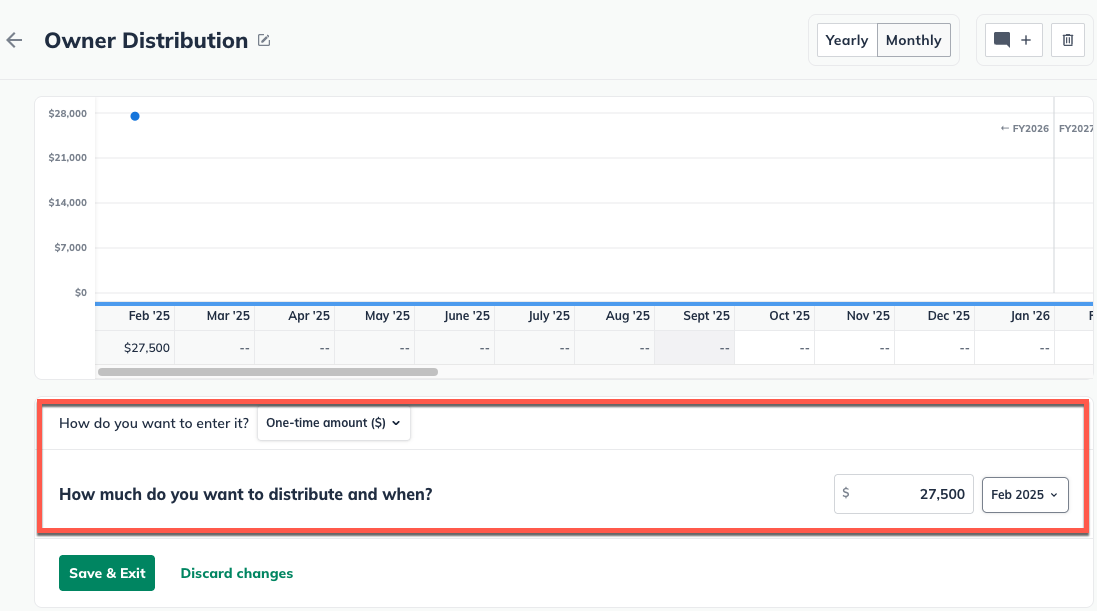 Dividends Pay One Time Amount