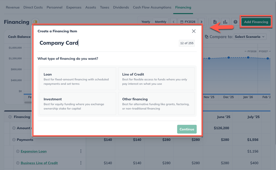 Add Line Of Credit Financing