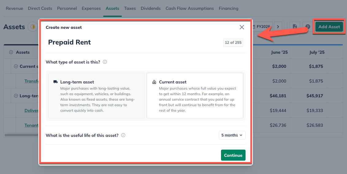 Prepaid Rent Current Asset Prepaid Rent Current Asset
