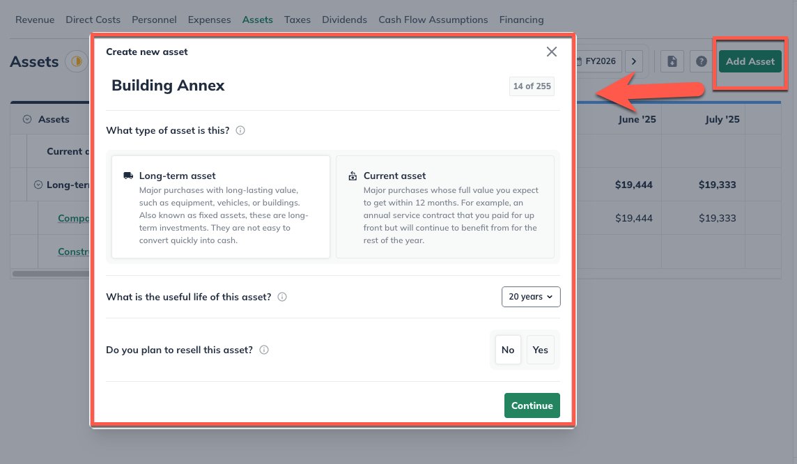 Add Asset Building Annex