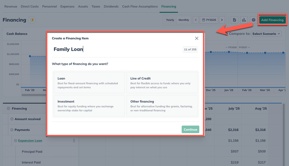 Custom Loan Financings