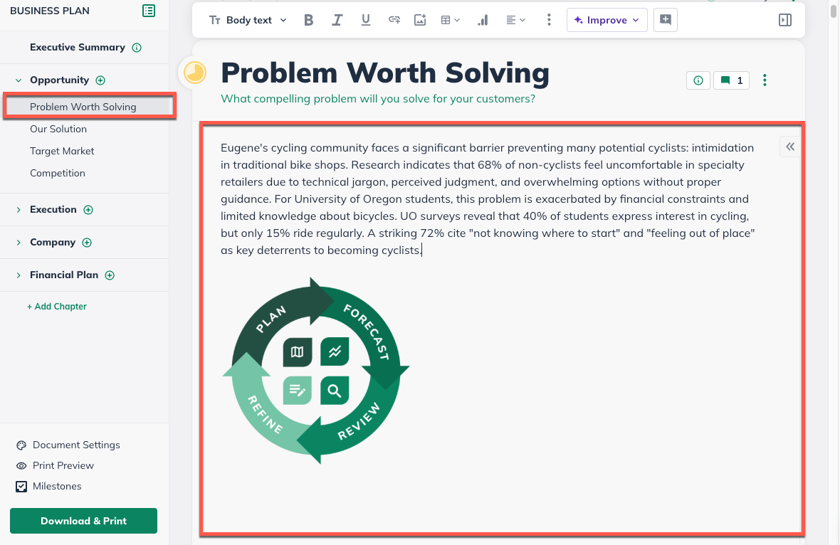 NUX - Select Plan Section with image