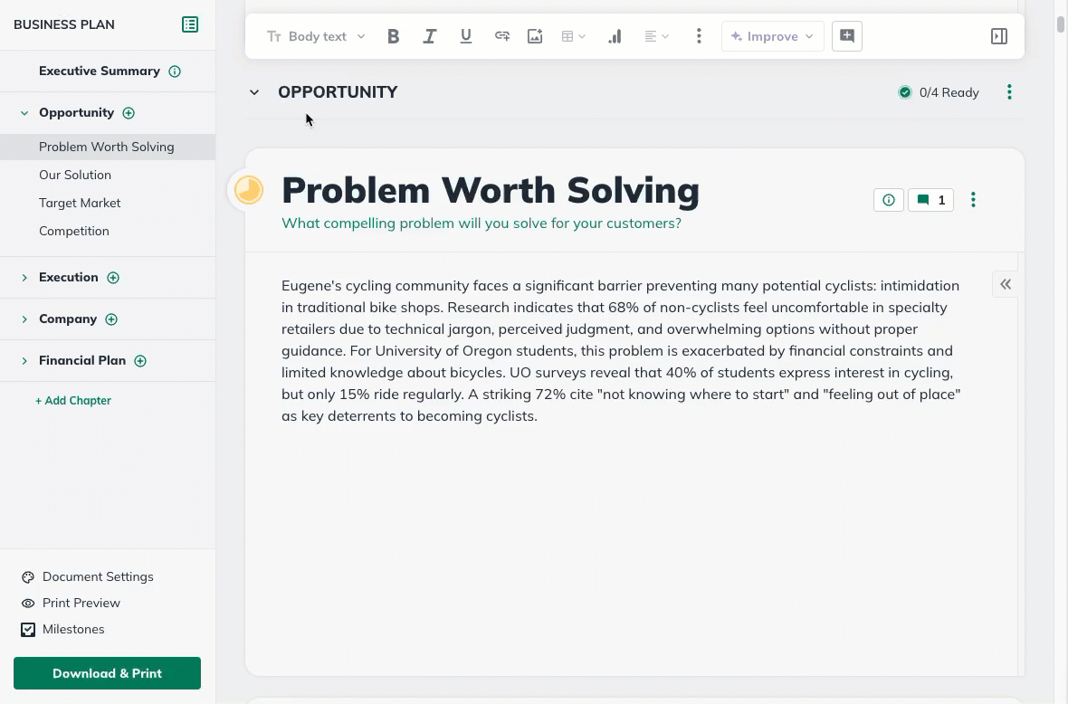 NUX - Milestone Outline