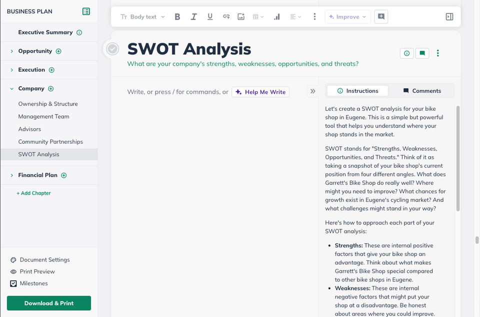 NUX - SWOT Analysis added