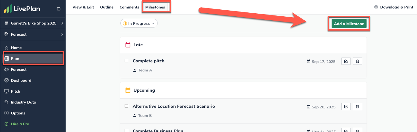 Plan _ Add Milestones