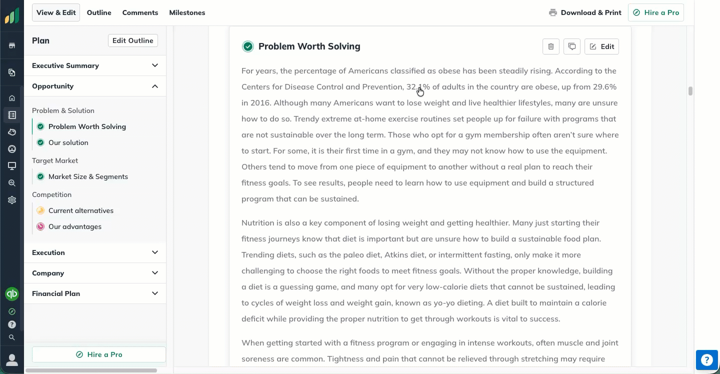CPX Editing the Plan